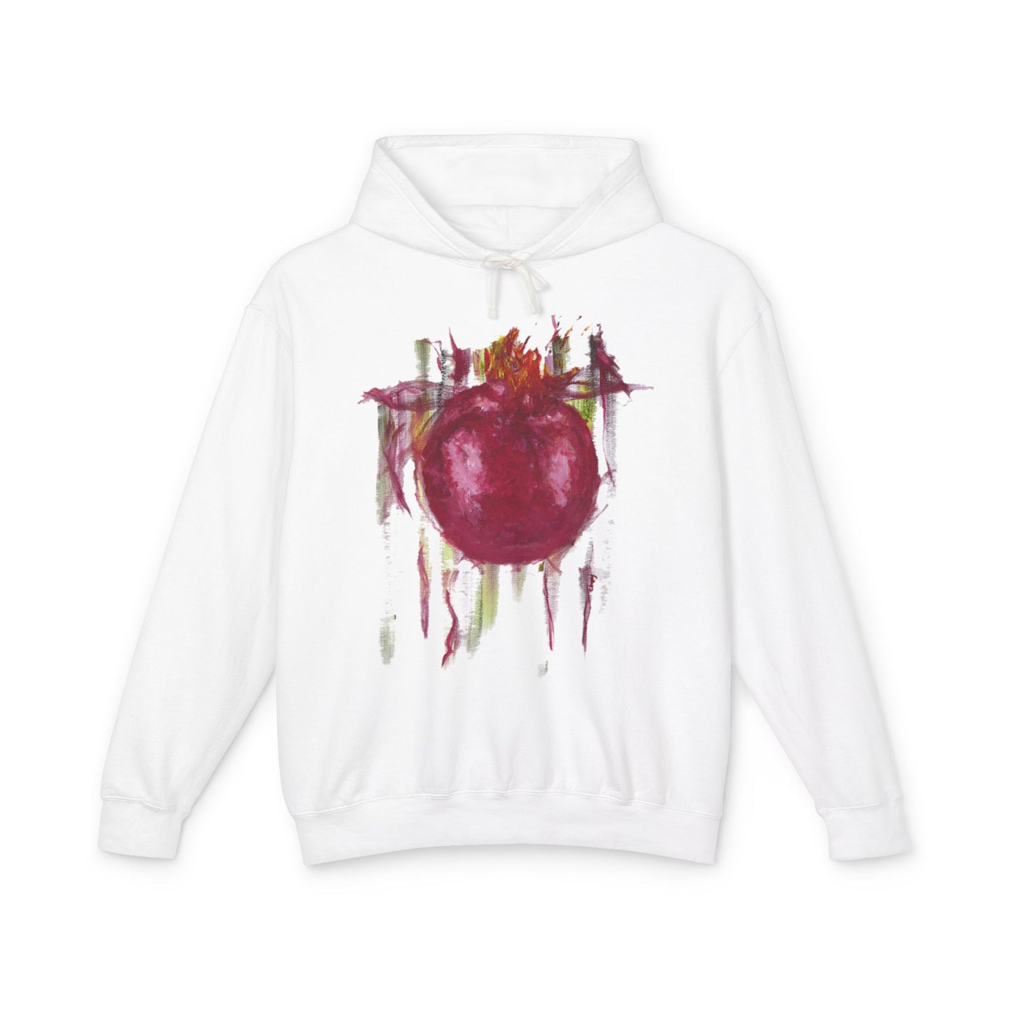 Pomegranate- Unisex Lightweight Hooded Sweatshirt