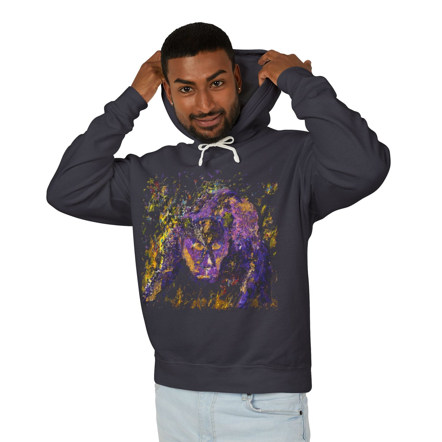 Jaguar Spirit - Unisex Lightweight Hooded Sweatshirt