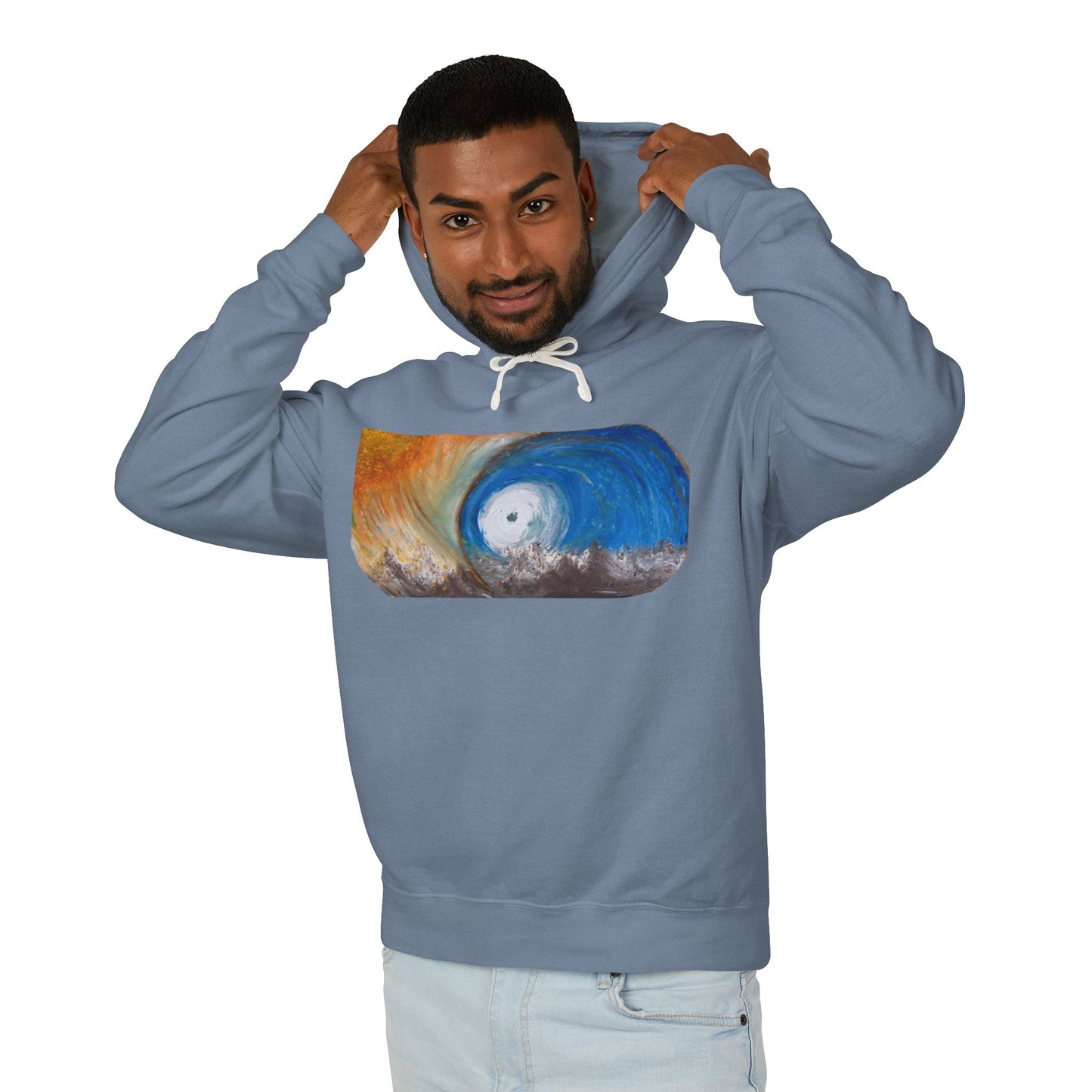 Portal - Unisex Lightweight Hooded Sweatshirt