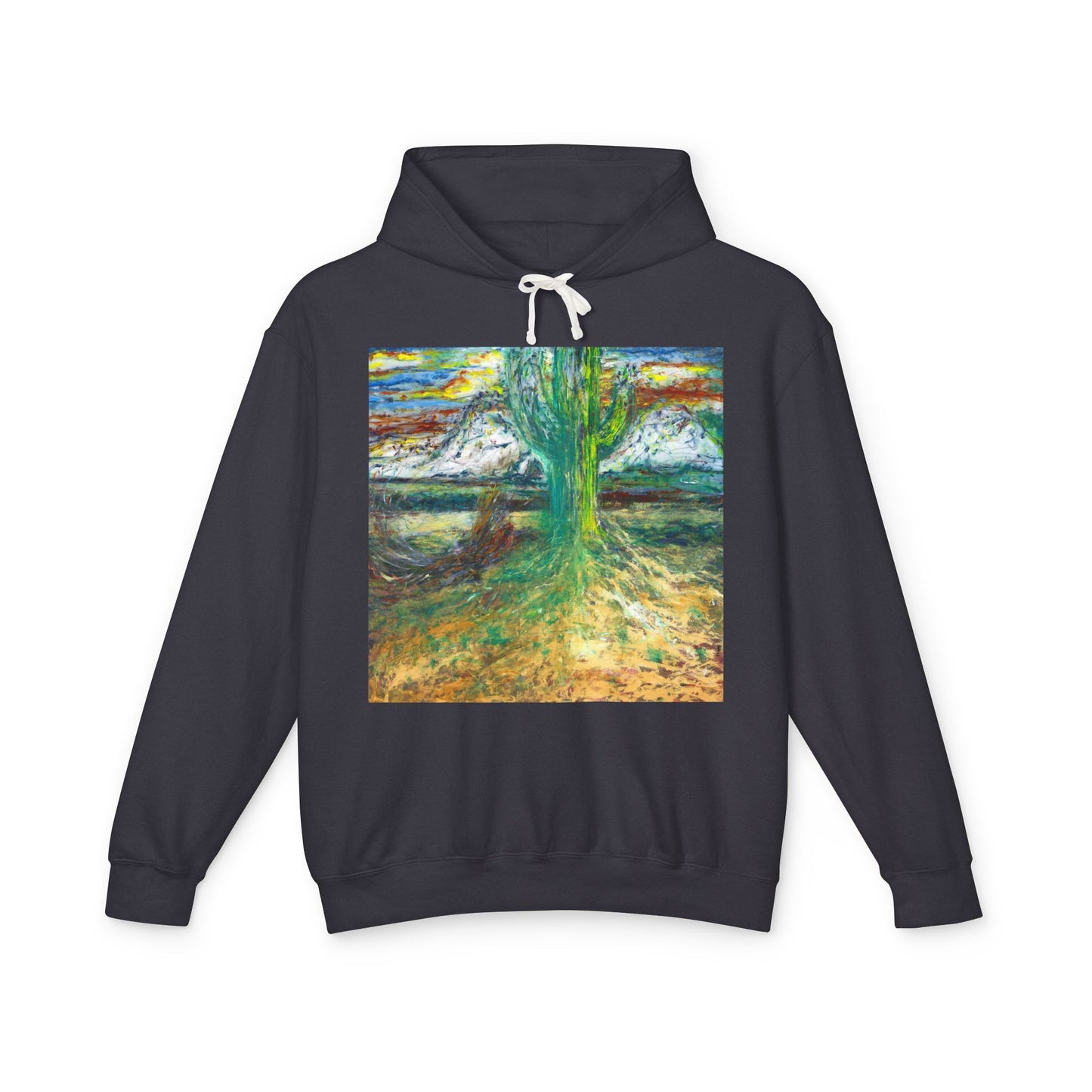 Saguaro Spirit - Unisex Lightweight Hooded Sweatshirt