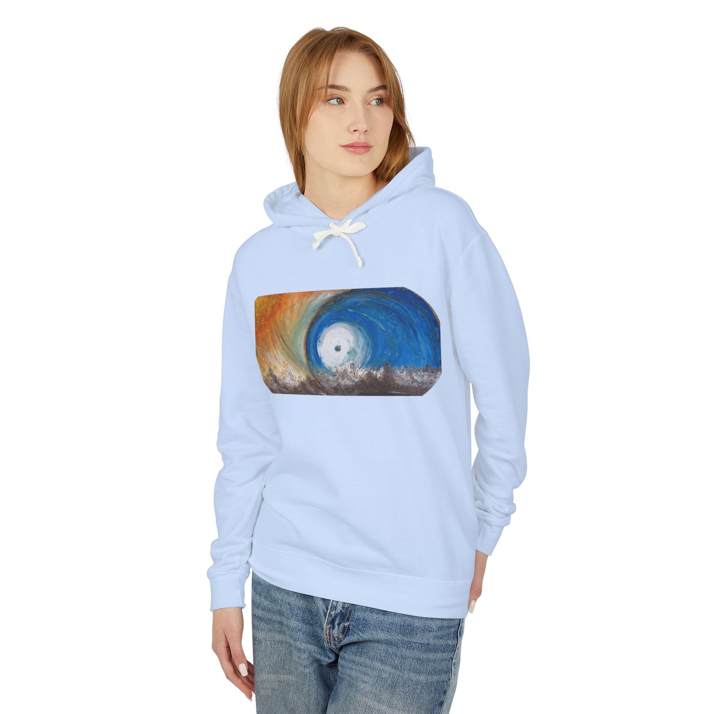 Portal - Unisex Lightweight Hooded Sweatshirt
