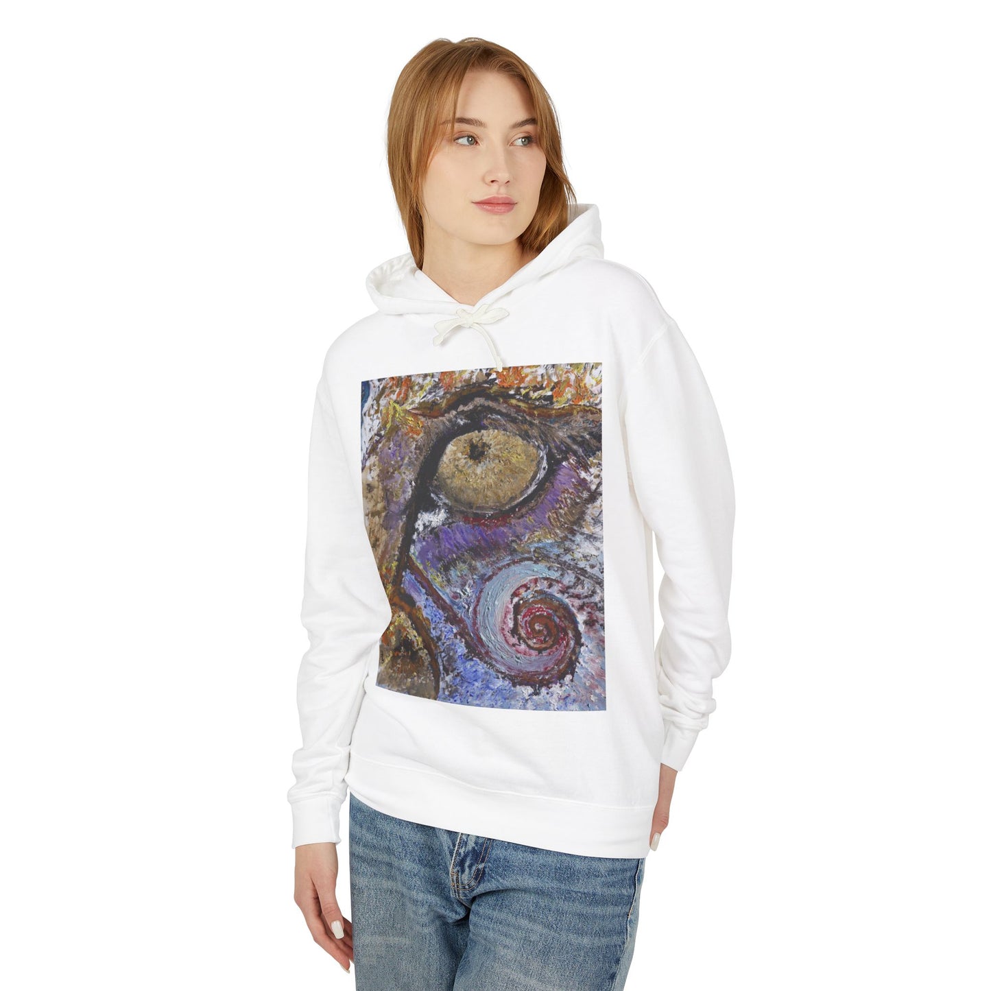 Lioness of Ra - Unisex Lightweight Hooded Sweatshirt