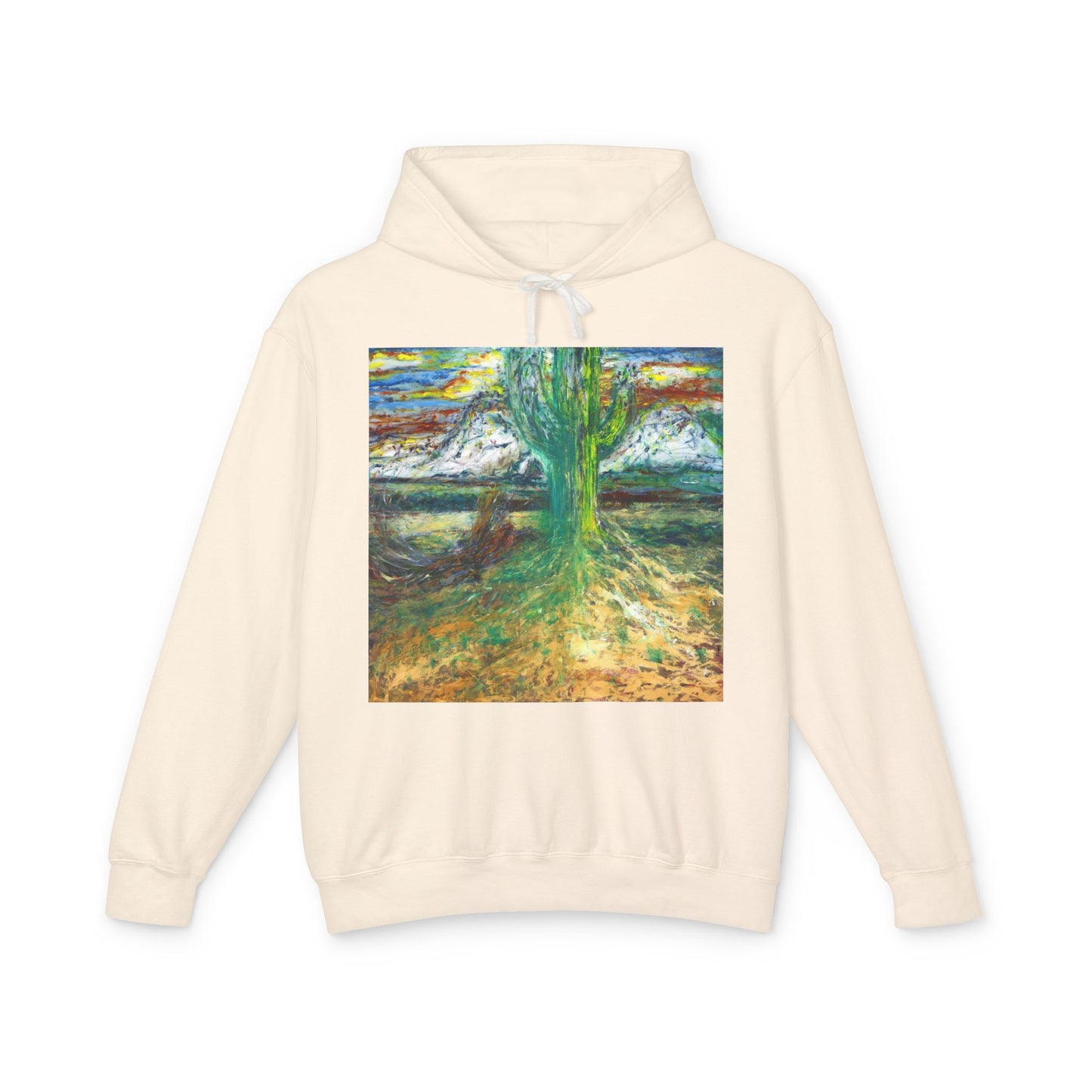 Saguaro Spirit - Unisex Lightweight Hooded Sweatshirt