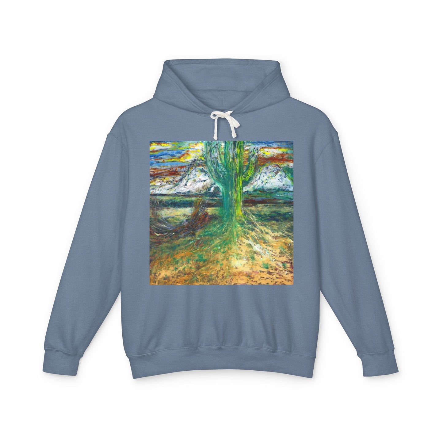 Saguaro Spirit - Unisex Lightweight Hooded Sweatshirt