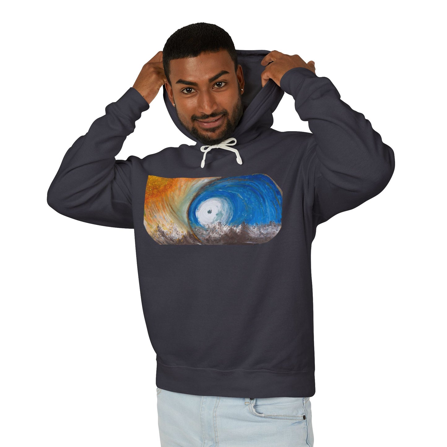 Portal - Unisex Lightweight Hooded Sweatshirt