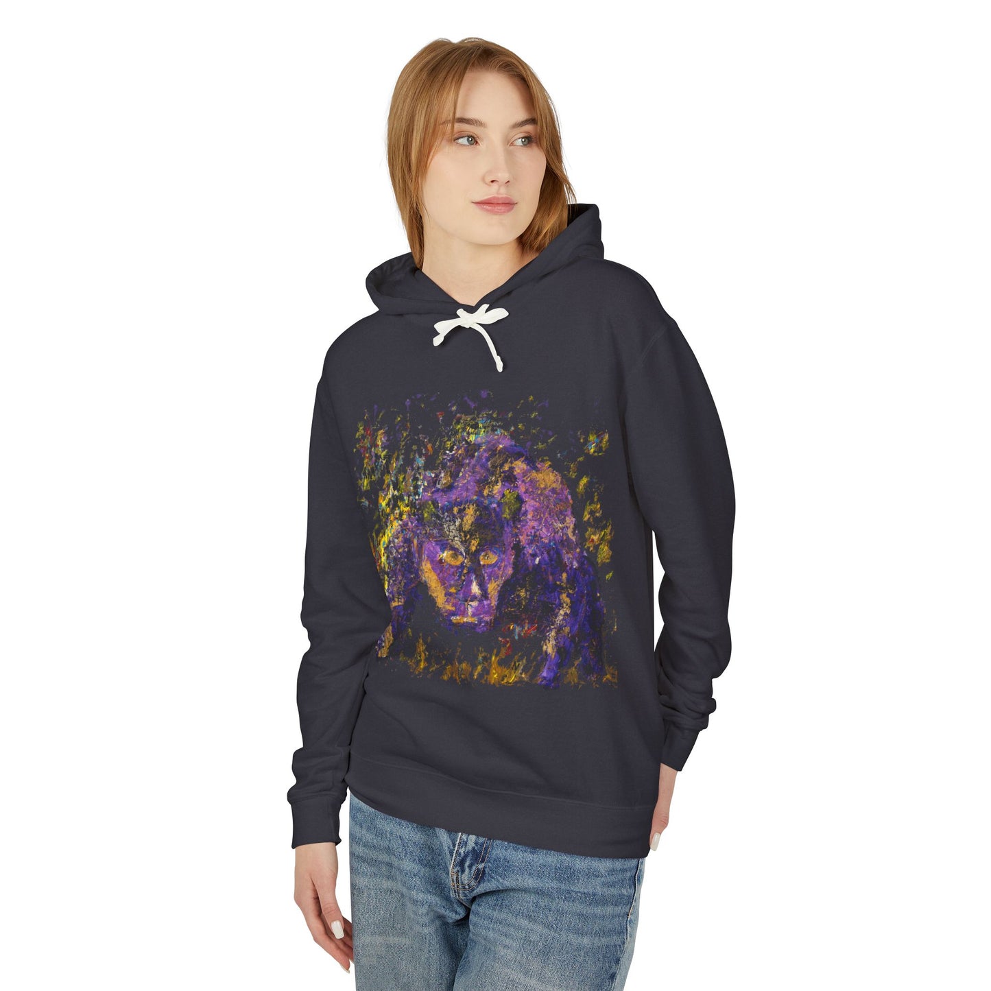 Jaguar Spirit - Unisex Lightweight Hooded Sweatshirt