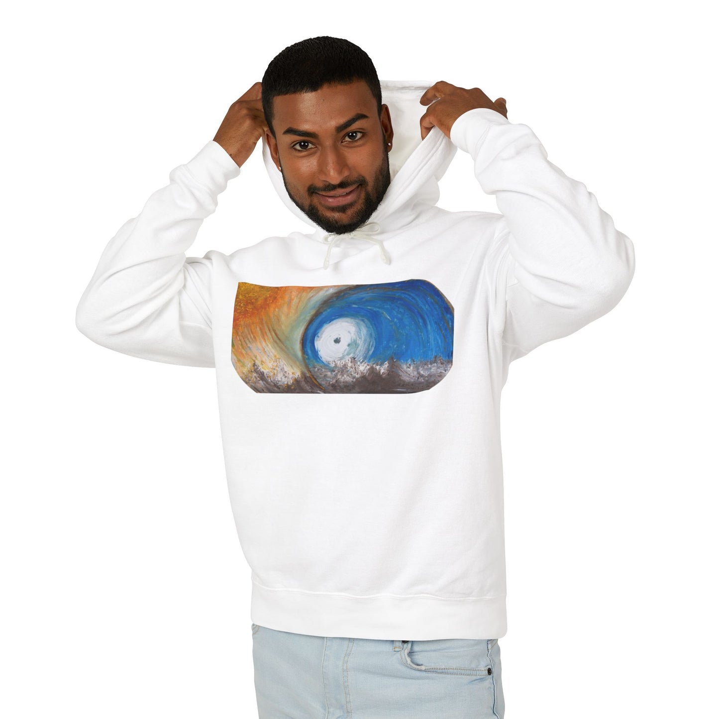 Portal - Unisex Lightweight Hooded Sweatshirt