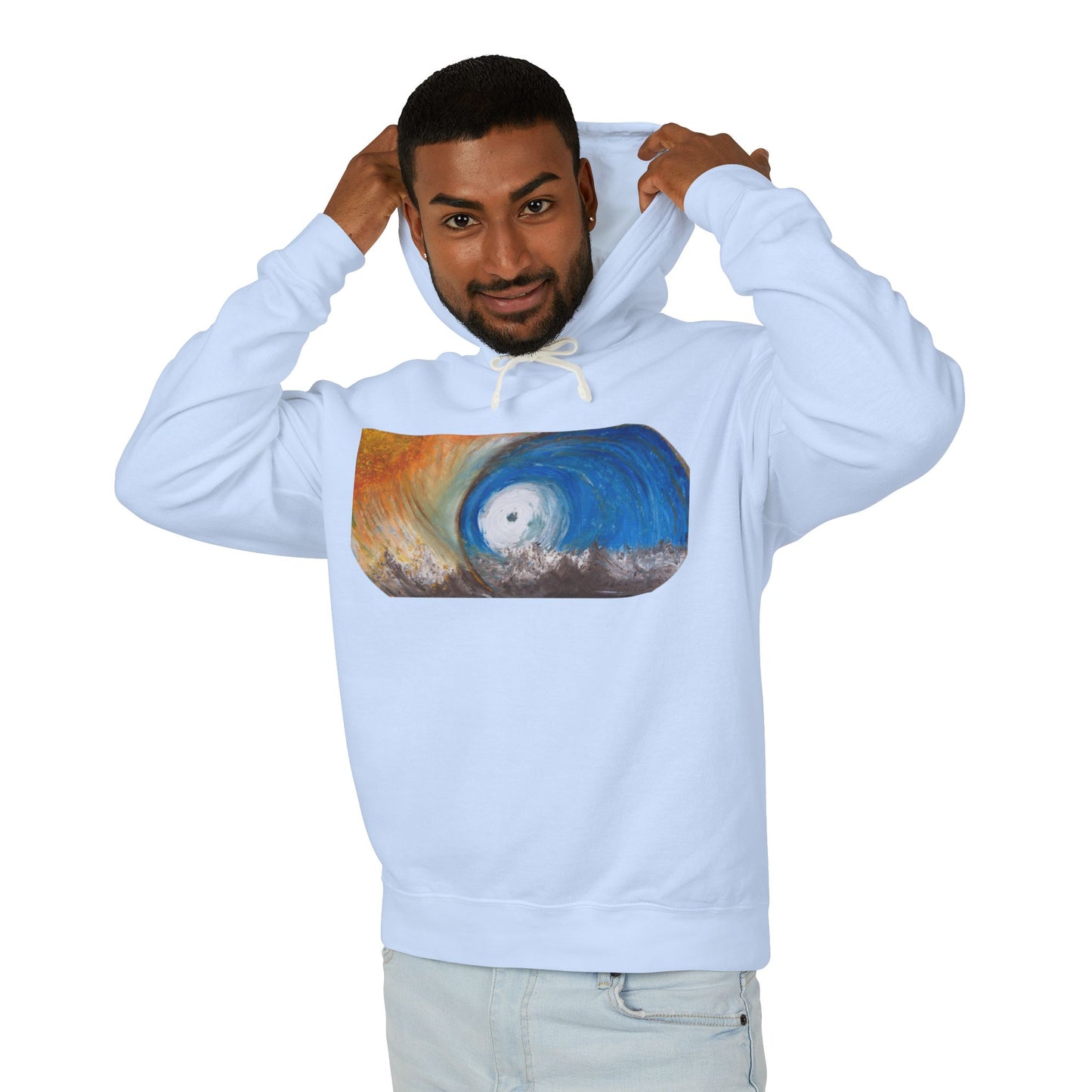 Portal - Unisex Lightweight Hooded Sweatshirt