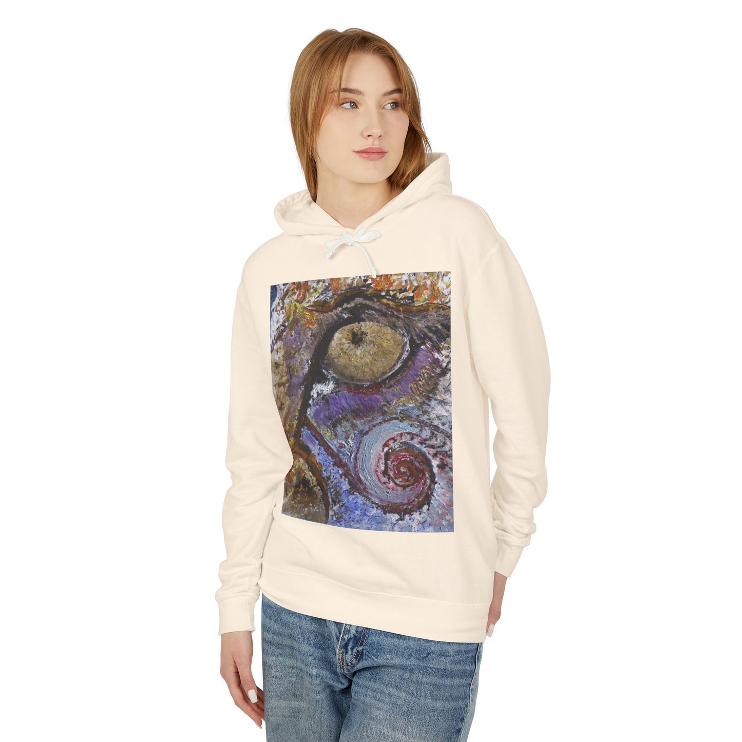Lioness of Ra - Unisex Lightweight Hooded Sweatshirt