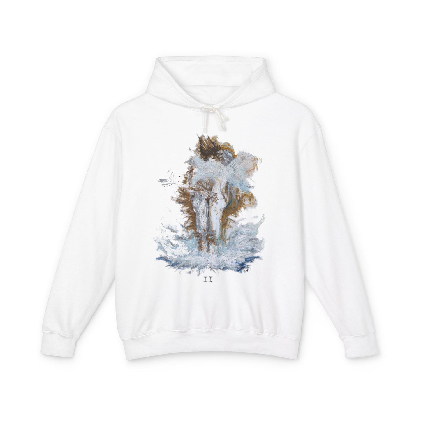 II of Cups - Unisex Lightweight Hooded Sweatshirt