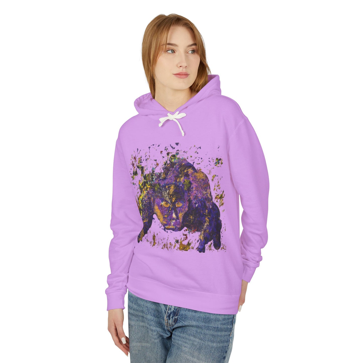 Jaguar Spirit - Unisex Lightweight Hooded Sweatshirt