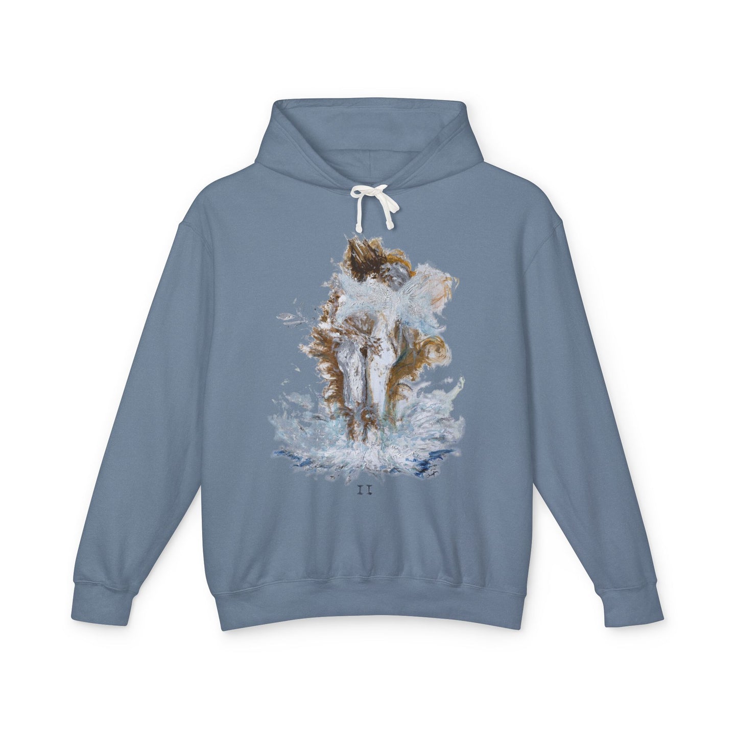 II of Cups - Unisex Lightweight Hooded Sweatshirt