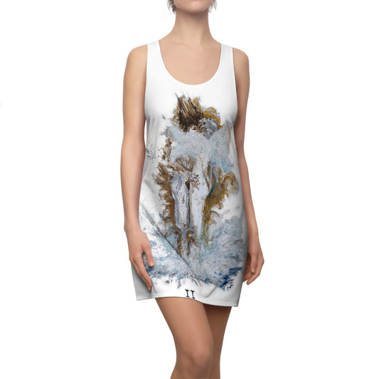 II of Cups Tarot Women's Cut & Sew Racerback Dress (AOP)