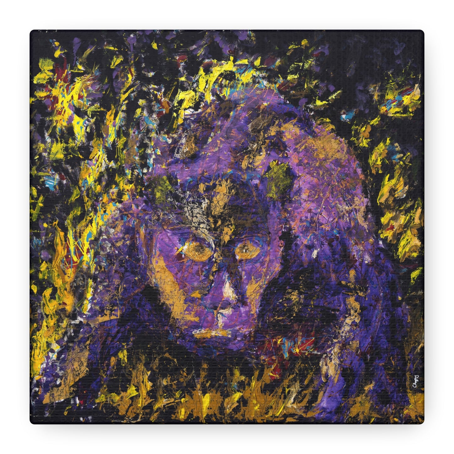 Jaguar, 0.75" Stretched Canvas