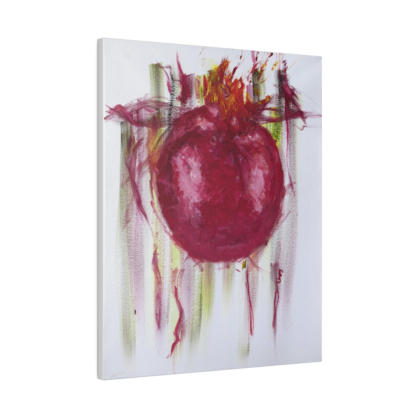 Pomegranate, 0.75" Stretched Canvas