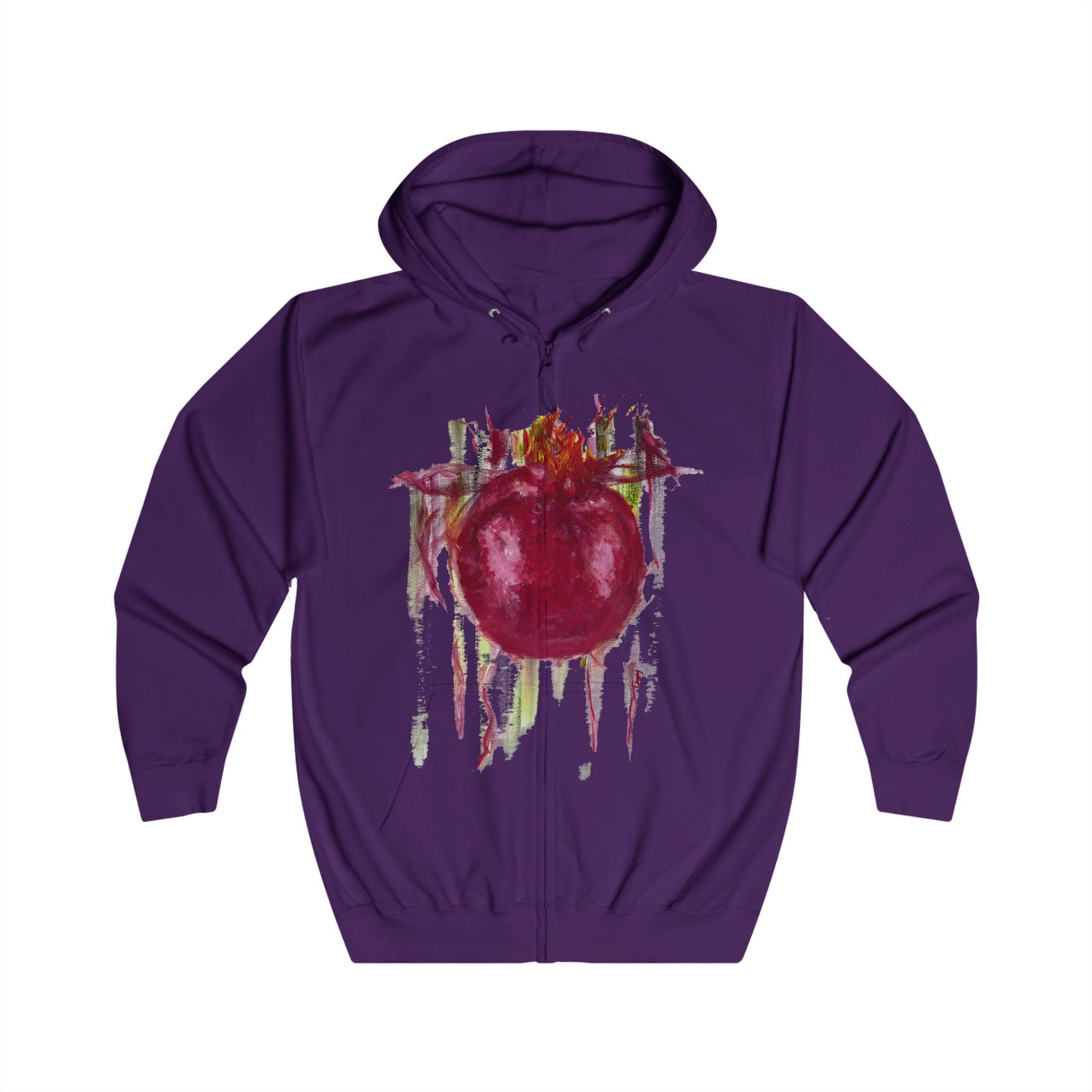 Pomegranate Unisex Full Zip Hoodie