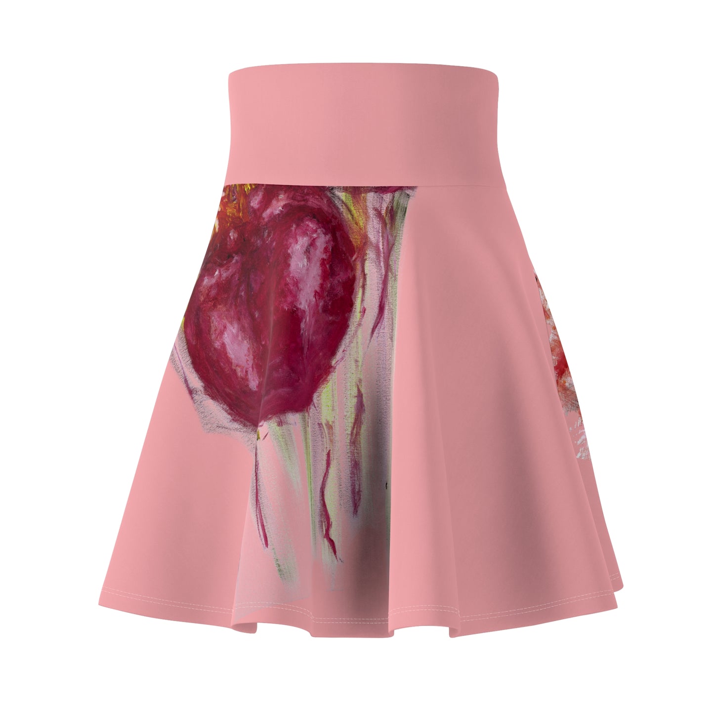 Pink Diva Pomegranate Women's Skater Skirt