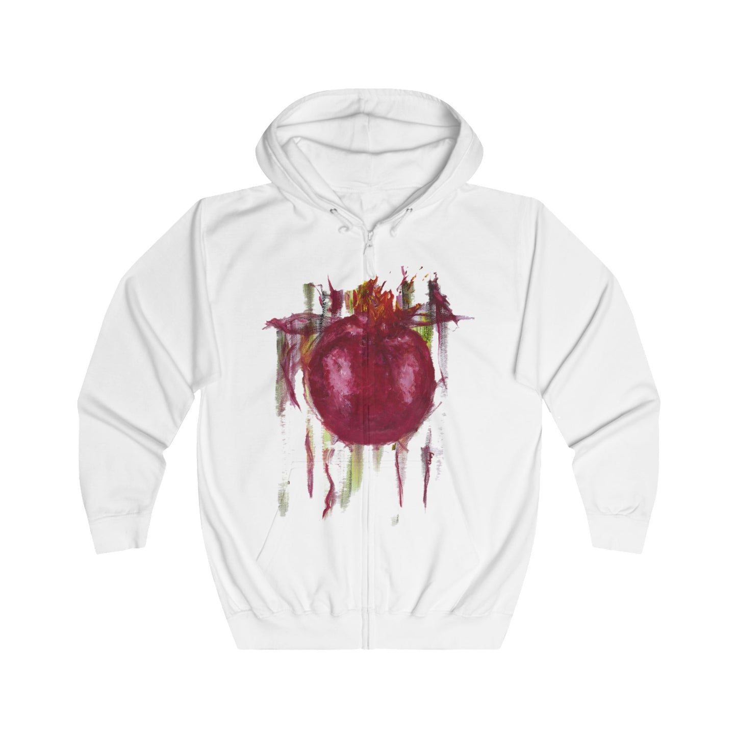 Pomegranate Unisex Full Zip Hoodie