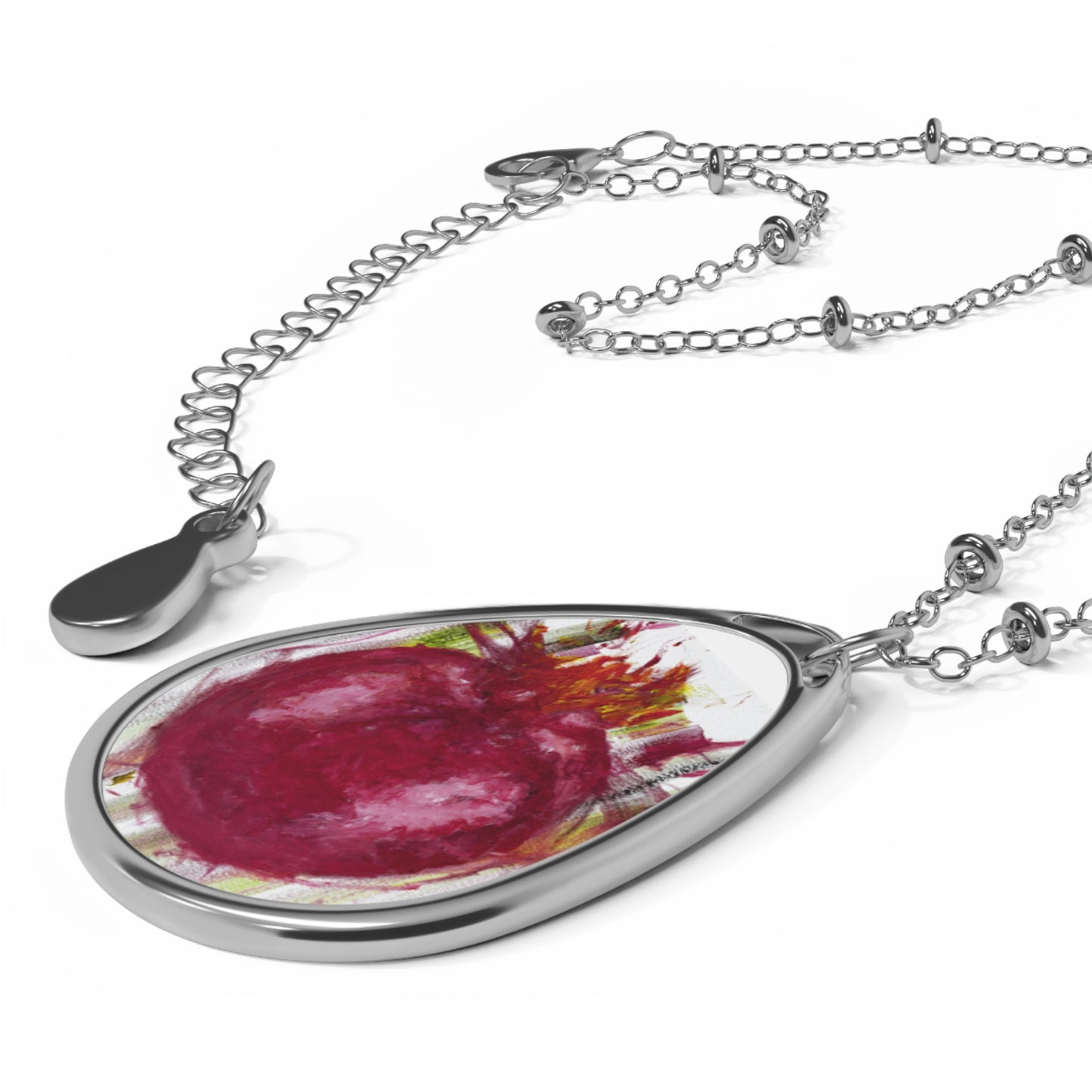 Pomegranate Oval Necklace