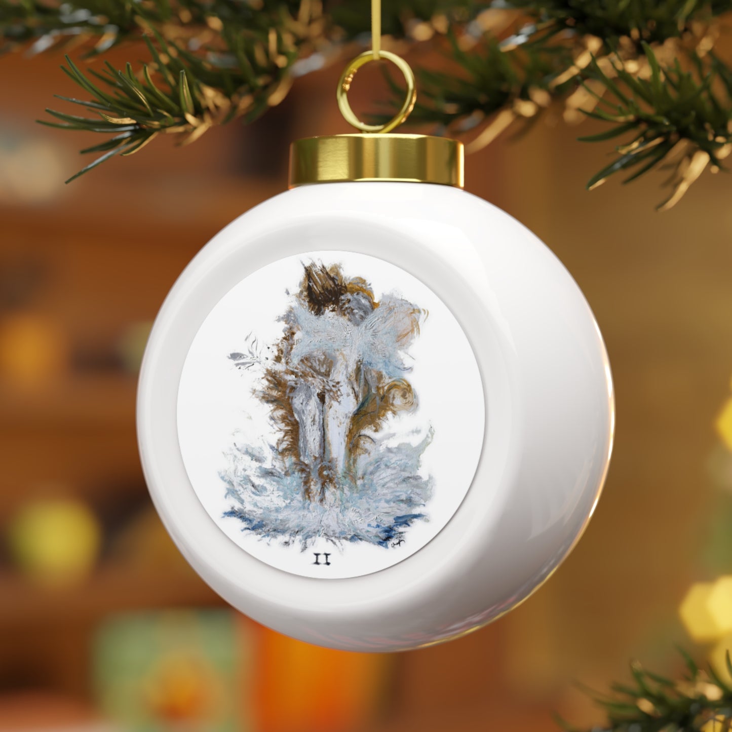 II of Cups - Christmas Ball Ornament