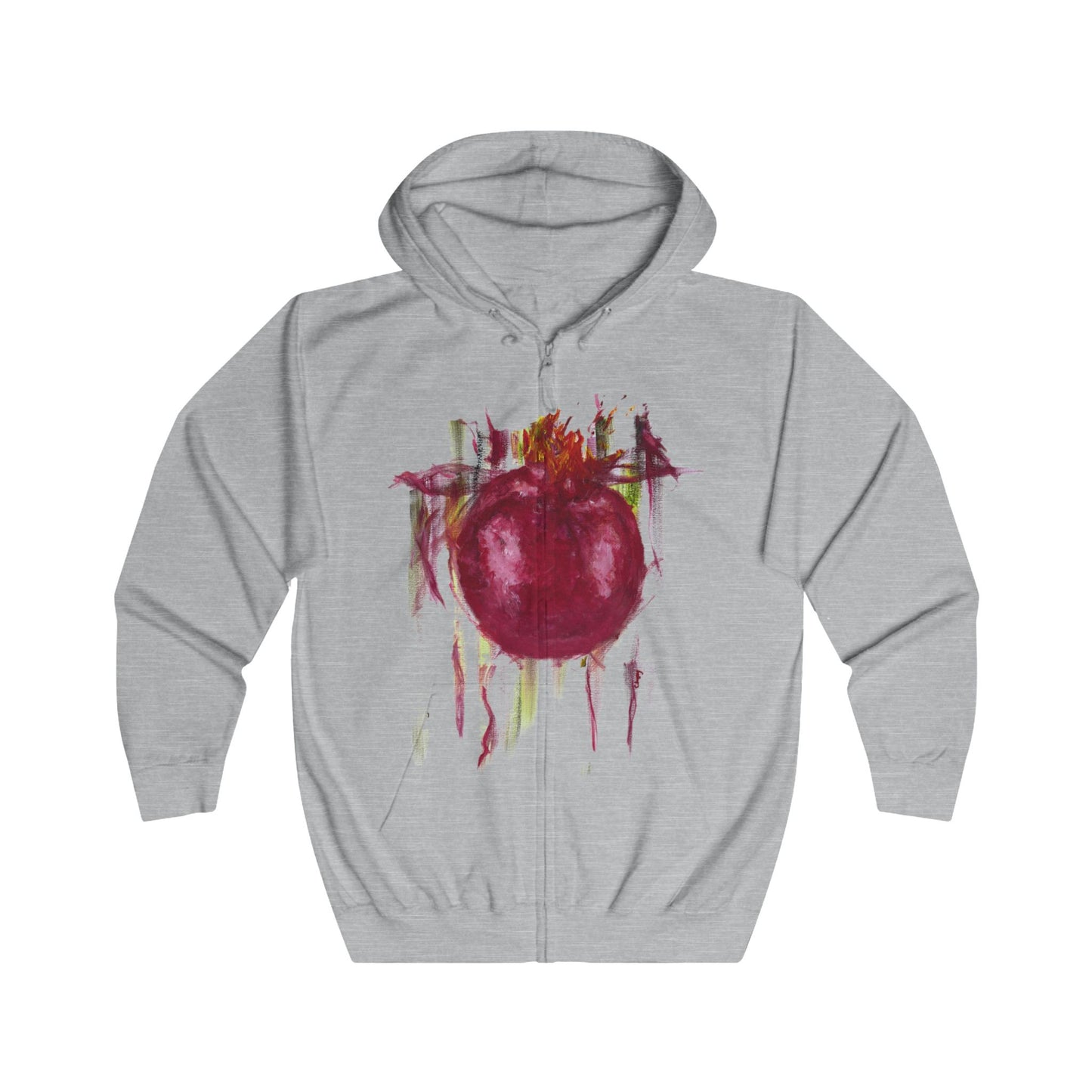 Pomegranate Unisex Full Zip Hoodie