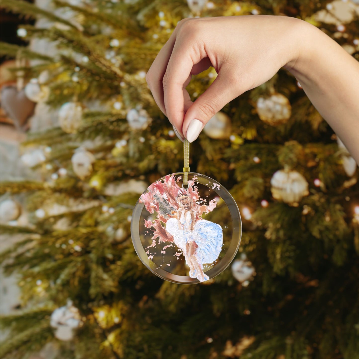 Diva Glass Ornament