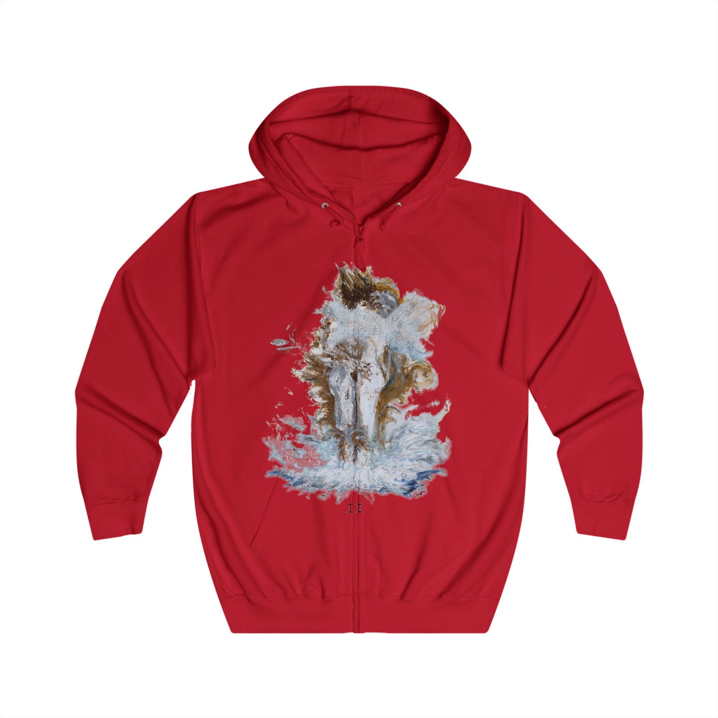 II of Cups Tarot Unisex Full Zip Hoodie