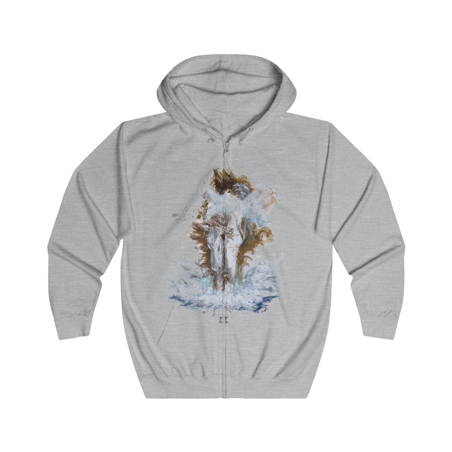 II of Cups Tarot Unisex Full Zip Hoodie