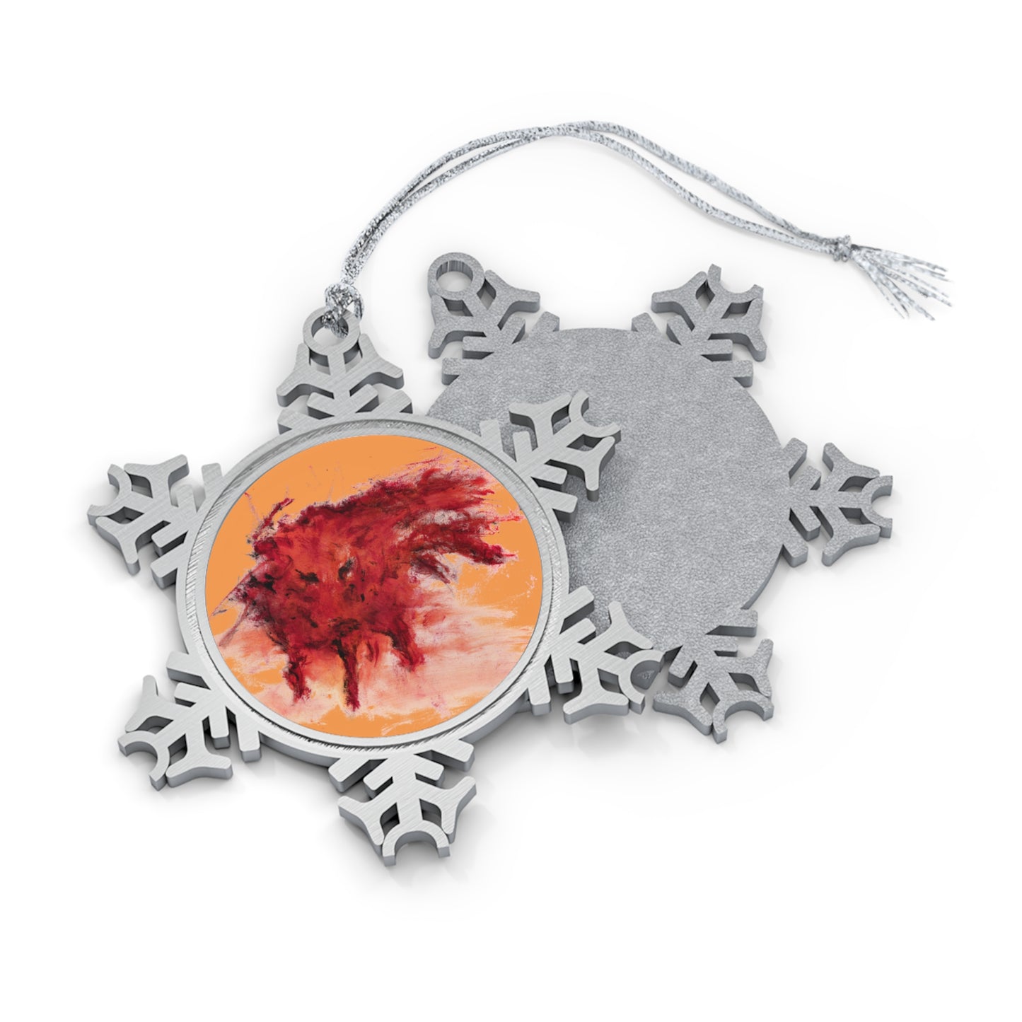 Dawn Javelina Pewter Snowflake Ornament