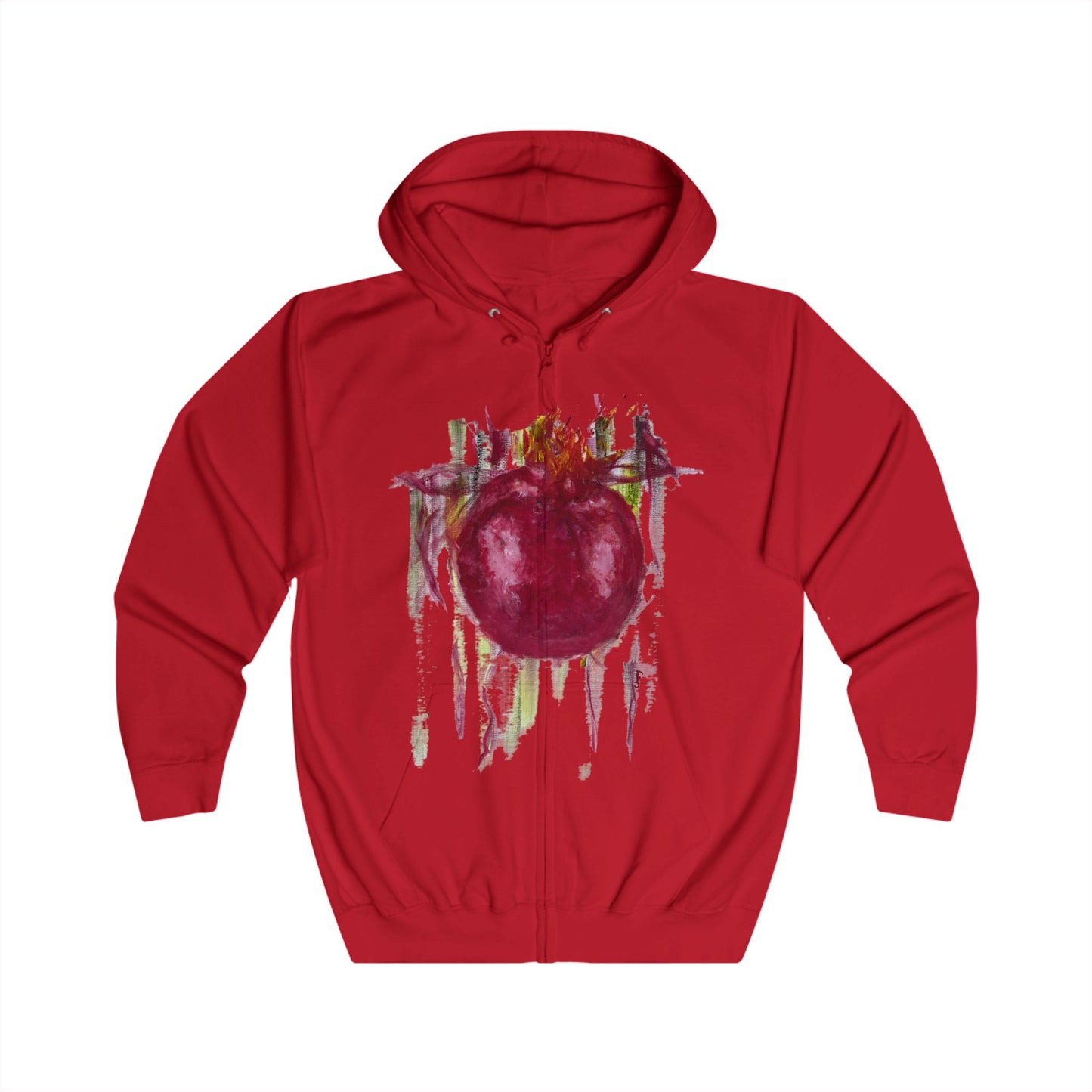 Pomegranate Unisex Full Zip Hoodie