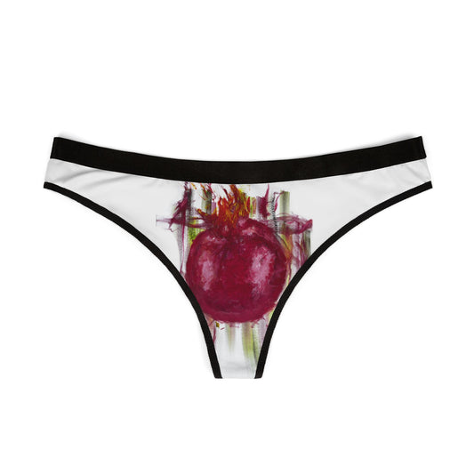 Pomegranate Diva Women's Thongs (AOP)