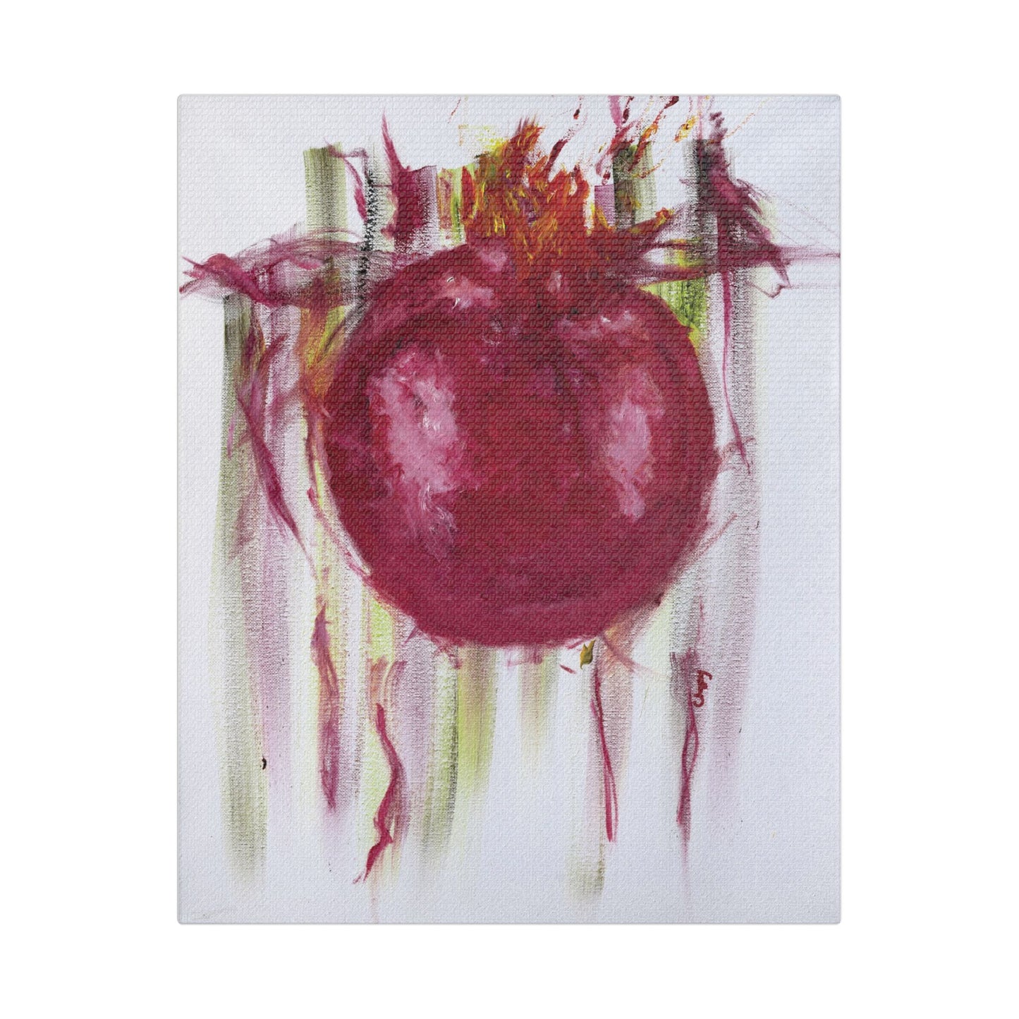 Pomegranate - Satin Canvas, Stretched 1.5"