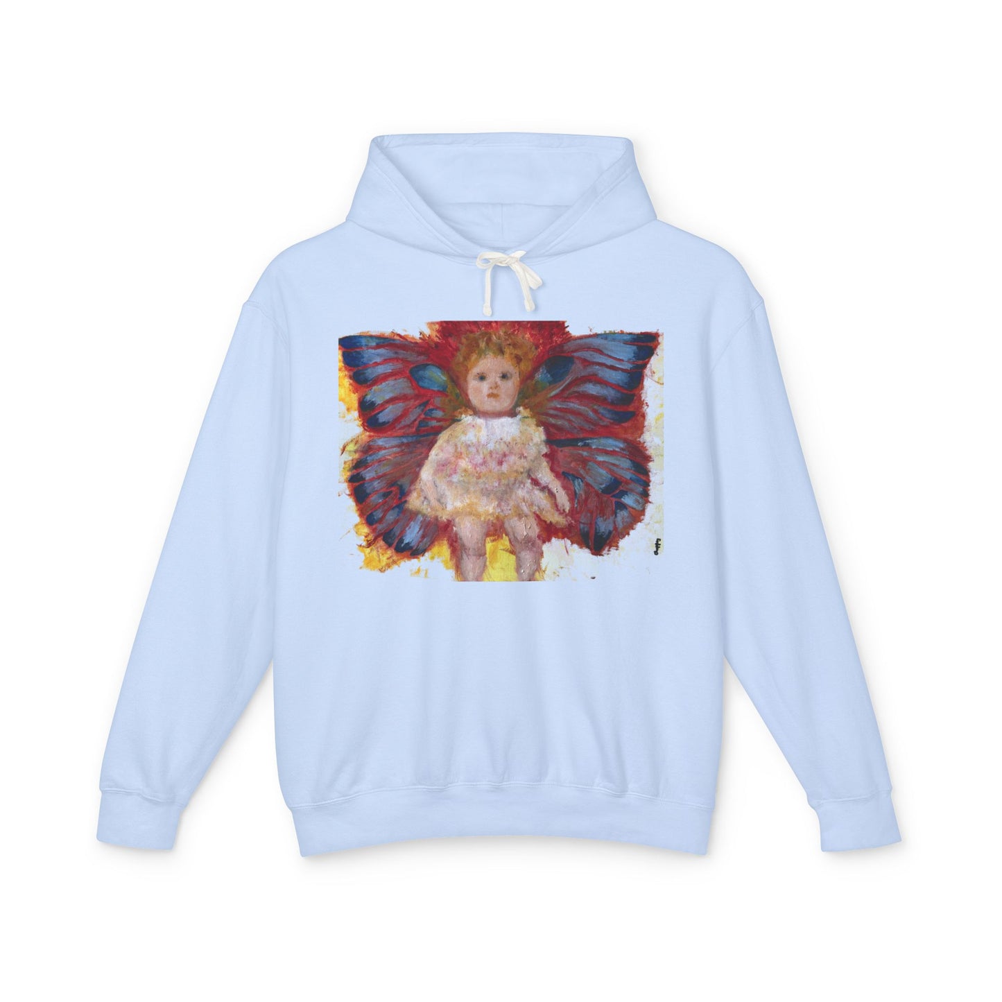 Butterfly Doll - Unisex Lightweight Hooded Sweatshirt