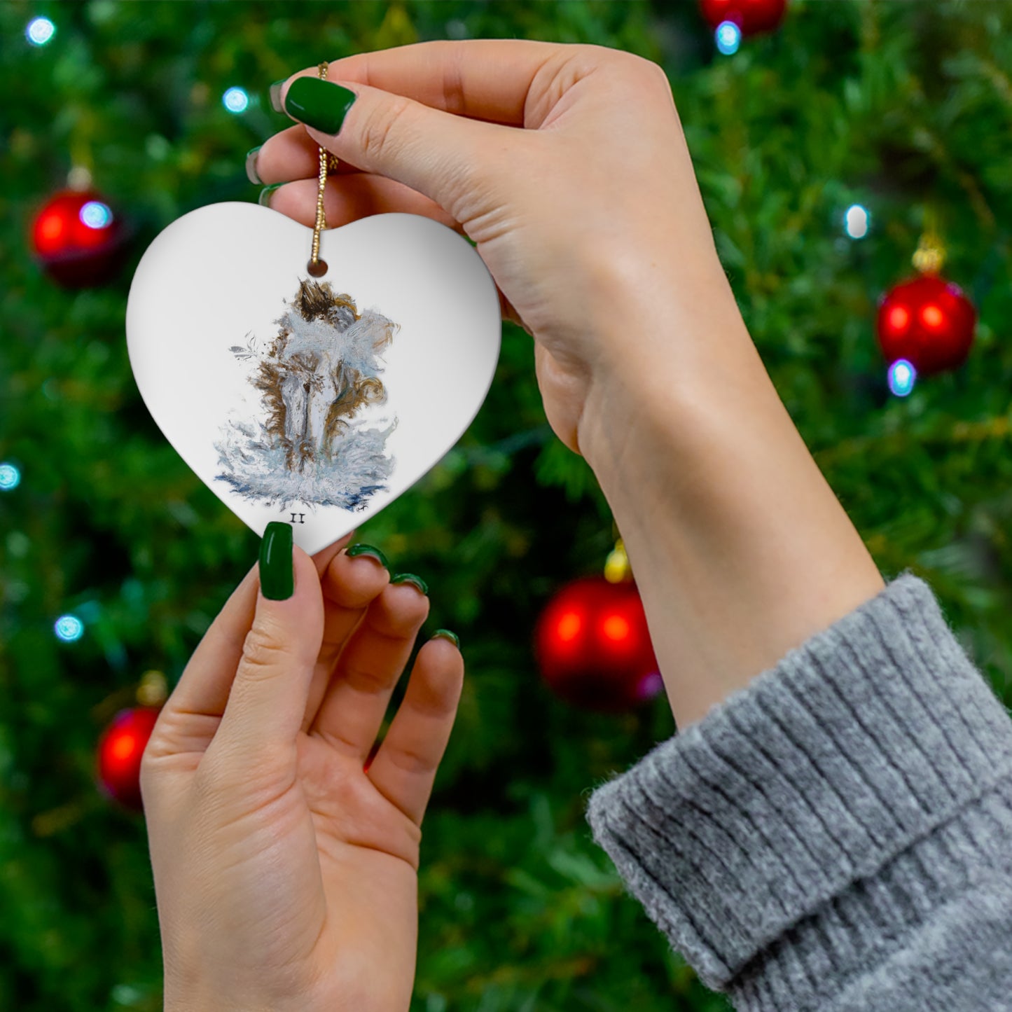 Ceramic Ornament, 4 Shapes