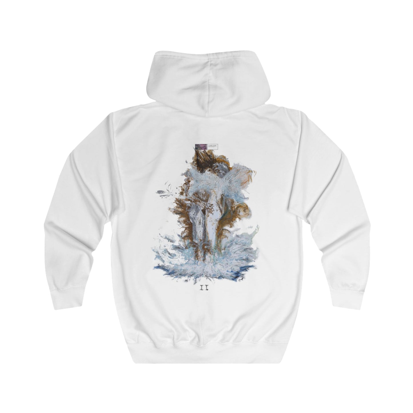 II of Cups Tarot Unisex Full Zip Hoodie