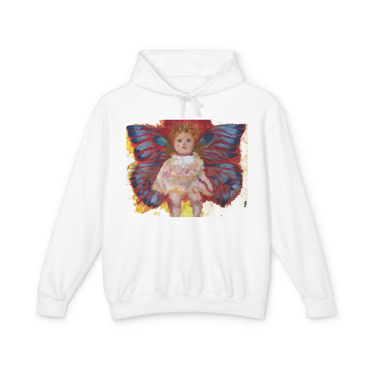 Butterfly Doll - Unisex Lightweight Hooded Sweatshirt