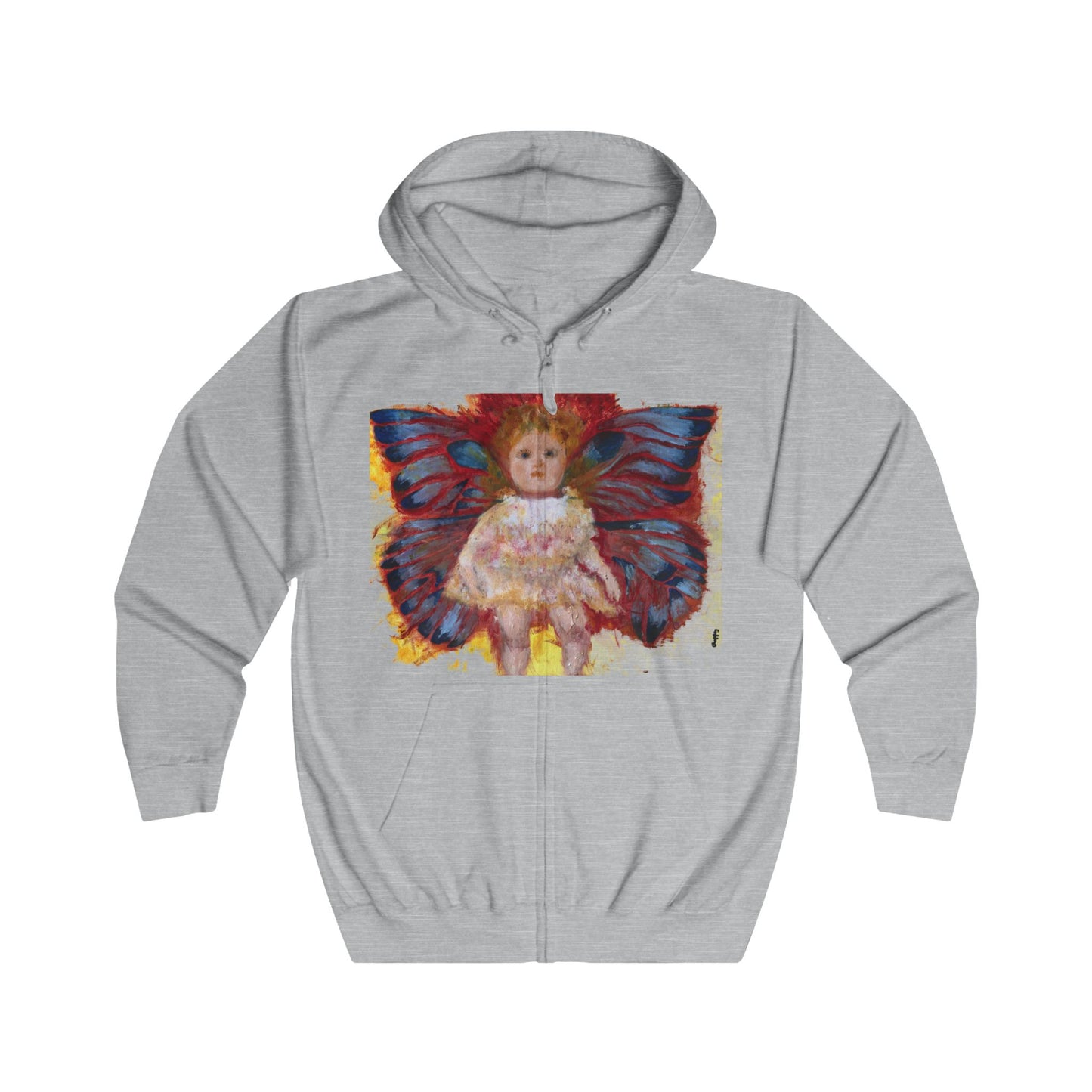 Butterfly Babydoll Unisex Full Zip Hoodie