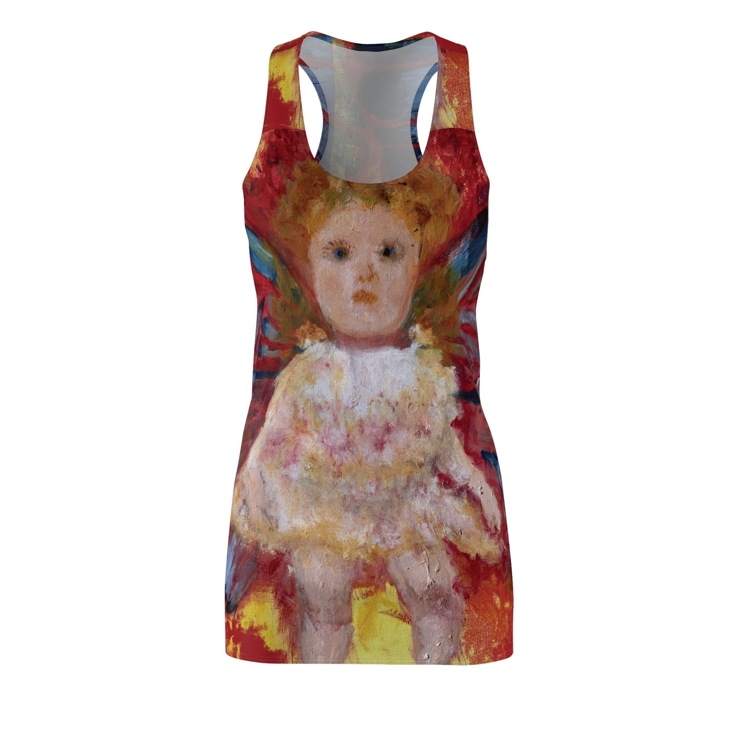 Inner Child Butterfly Women's Cut & Sew Racerback Dress