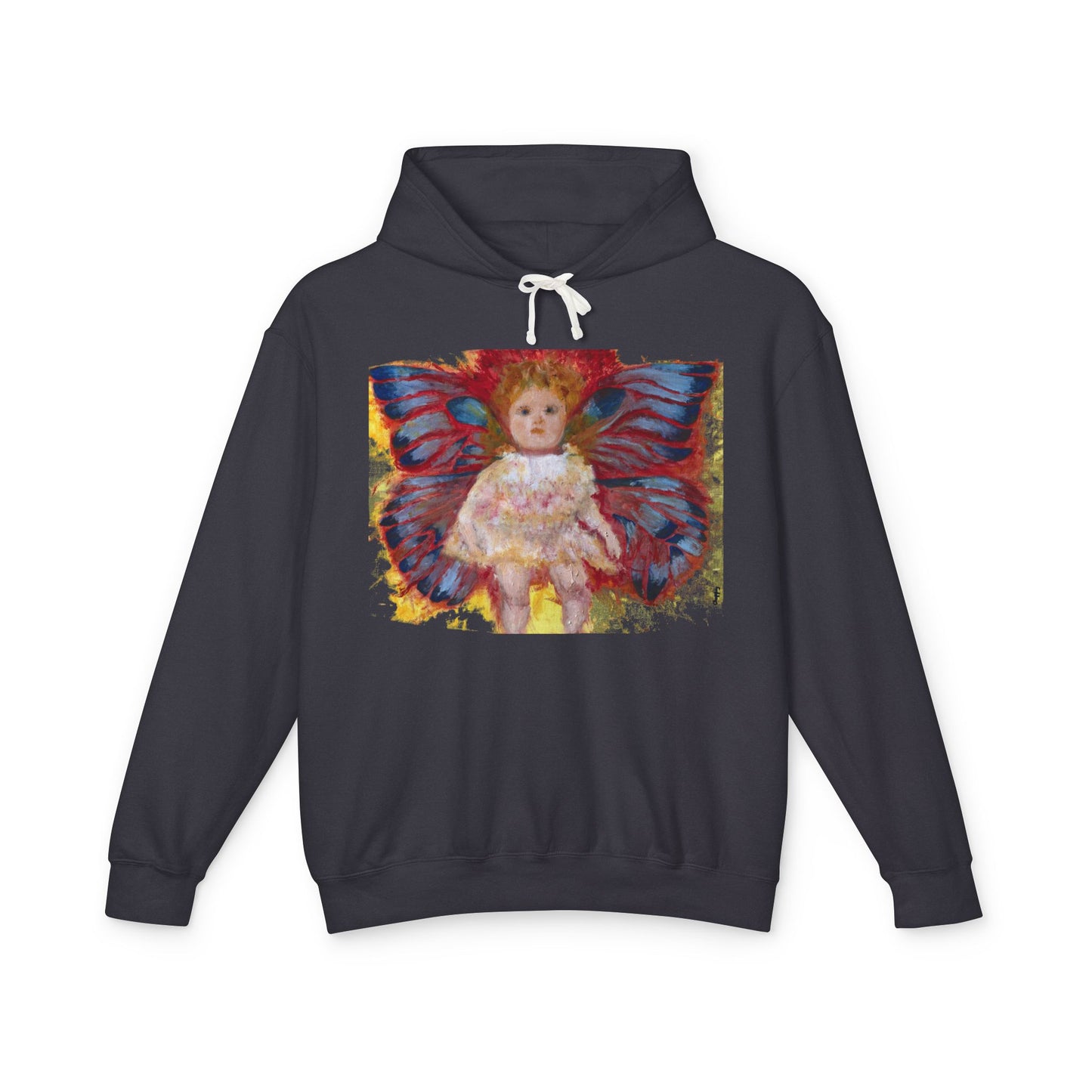 Butterfly Doll - Unisex Lightweight Hooded Sweatshirt