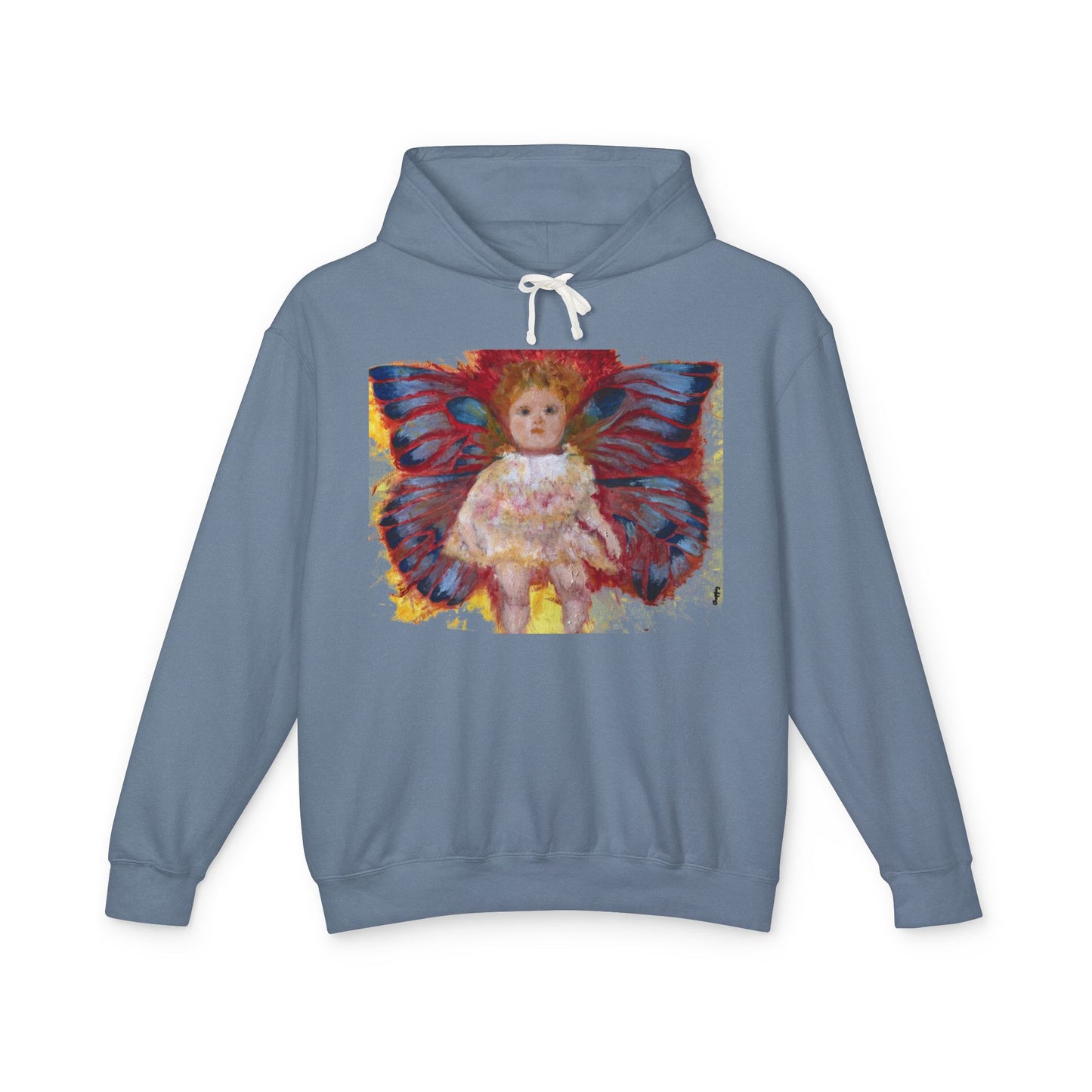 Butterfly Doll - Unisex Lightweight Hooded Sweatshirt