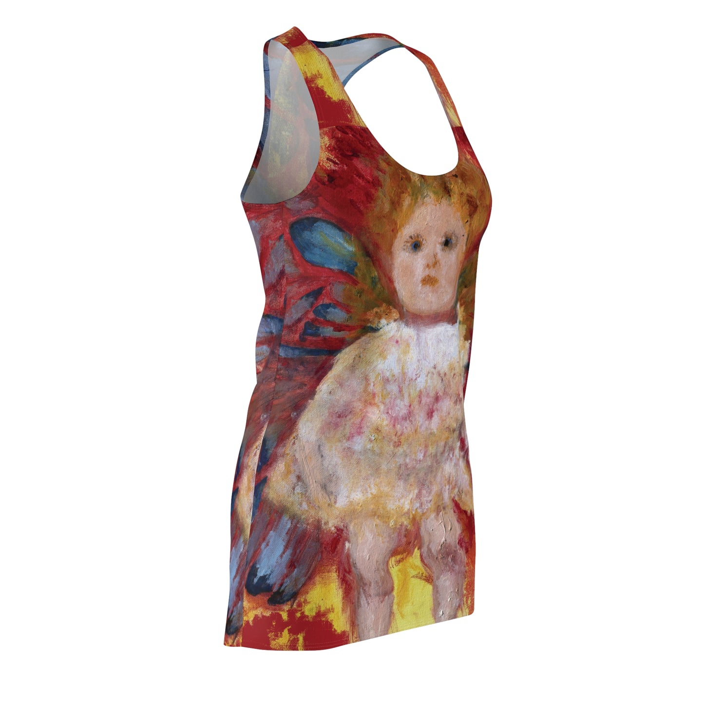 Inner Child Butterfly Women's Cut & Sew Racerback Dress