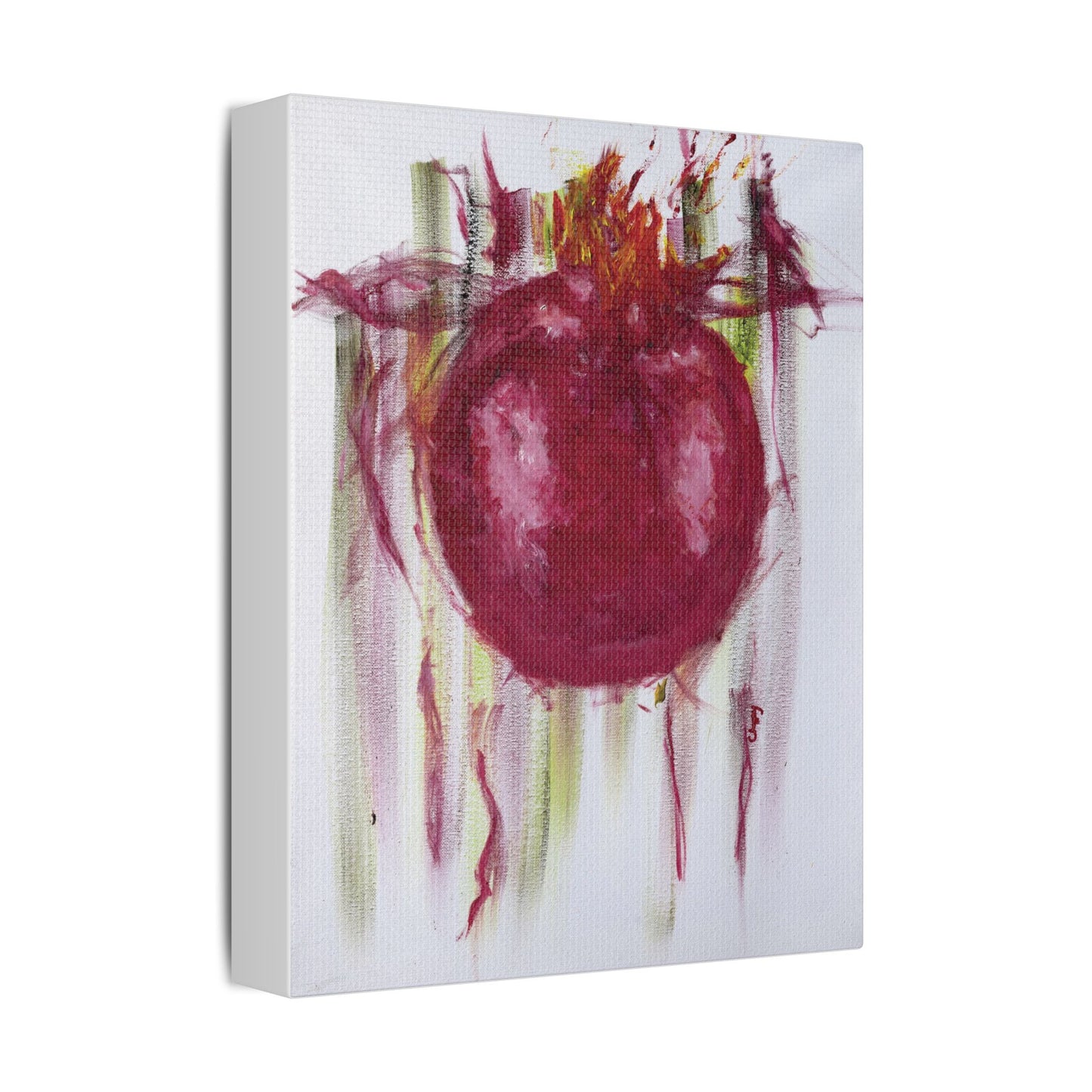 Pomegranate - Satin Canvas, Stretched 1.5"