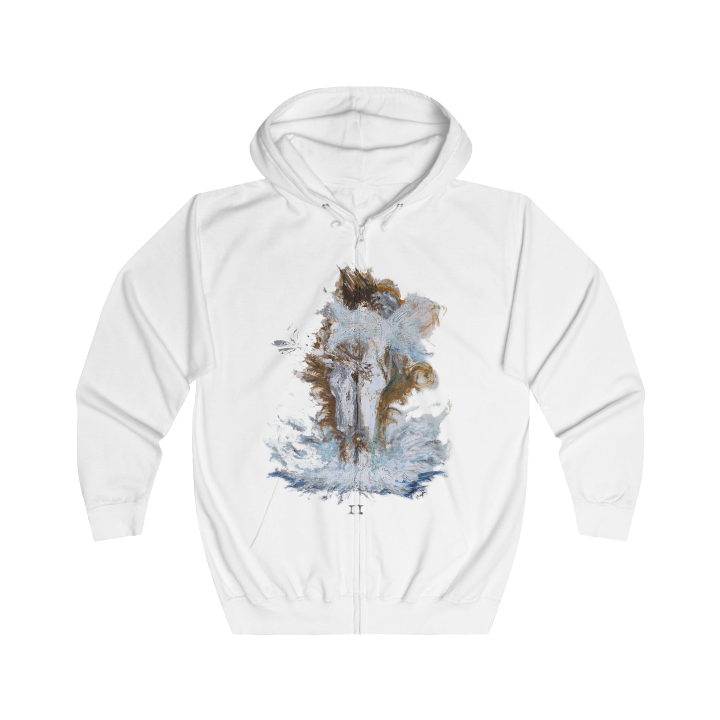 II of Cups Tarot Unisex Full Zip Hoodie