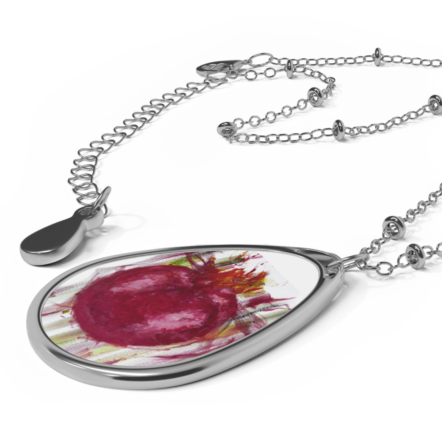 Pomegranate Oval Necklace