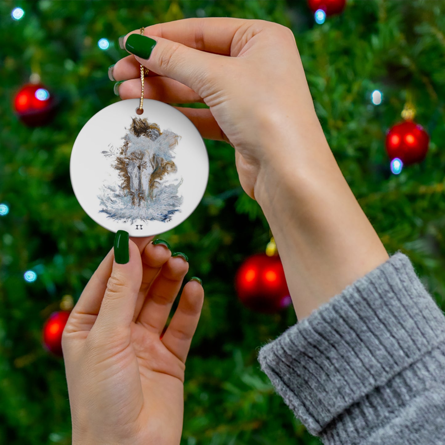 Ceramic Ornament, 4 Shapes