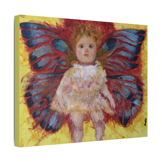 Butterfly Doll - Satin Canvas, Stretched 1.5"