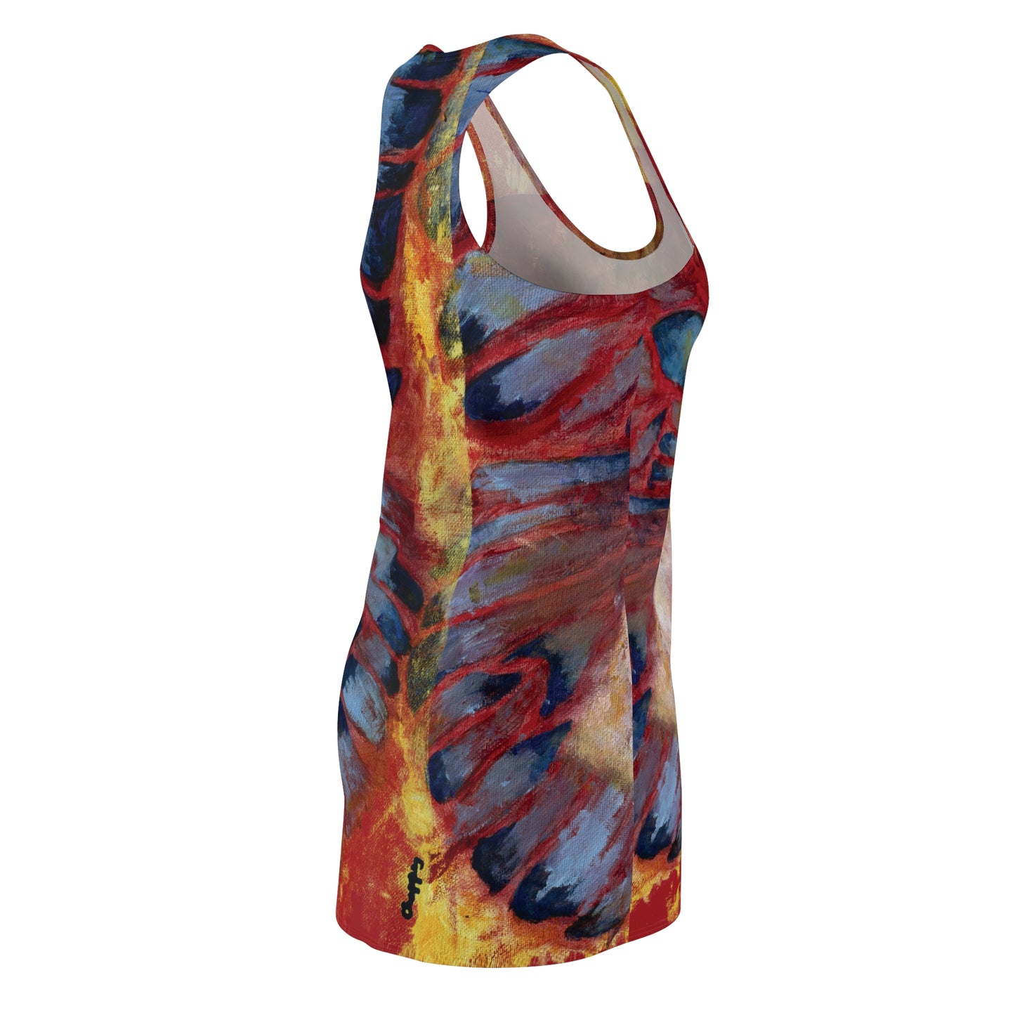 Inner Child Butterfly Women's Cut & Sew Racerback Dress