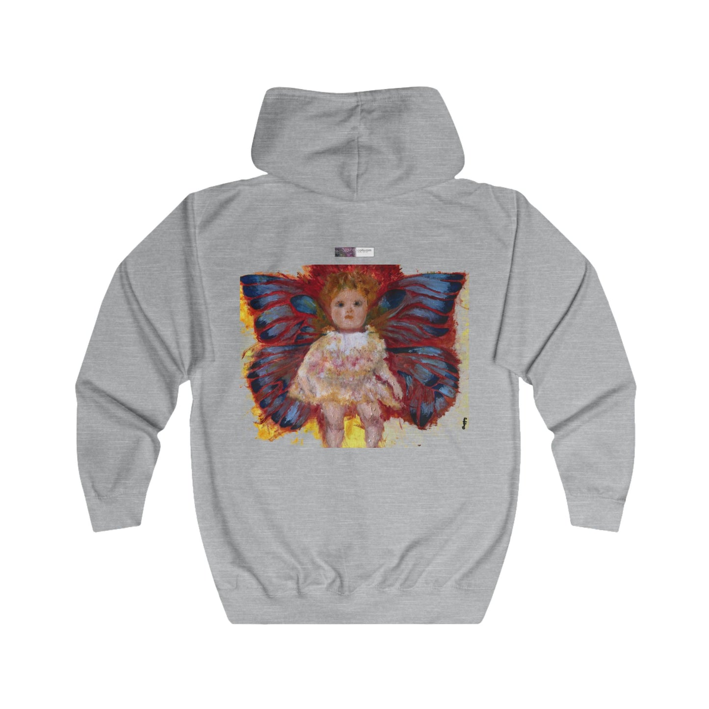 Butterfly Babydoll Unisex Full Zip Hoodie