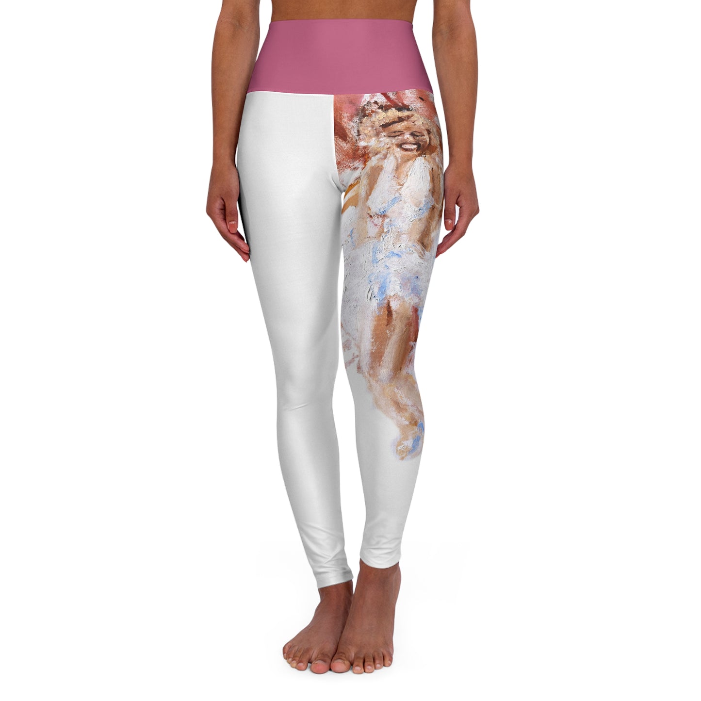 Diva Pomegranate High Waisted Yoga Leggings (AOP)