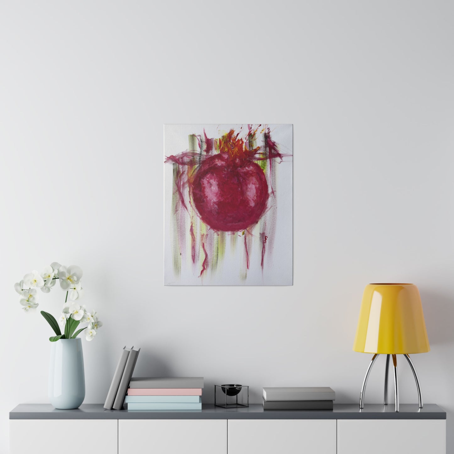 Pomegranate, 0.75" Stretched Canvas